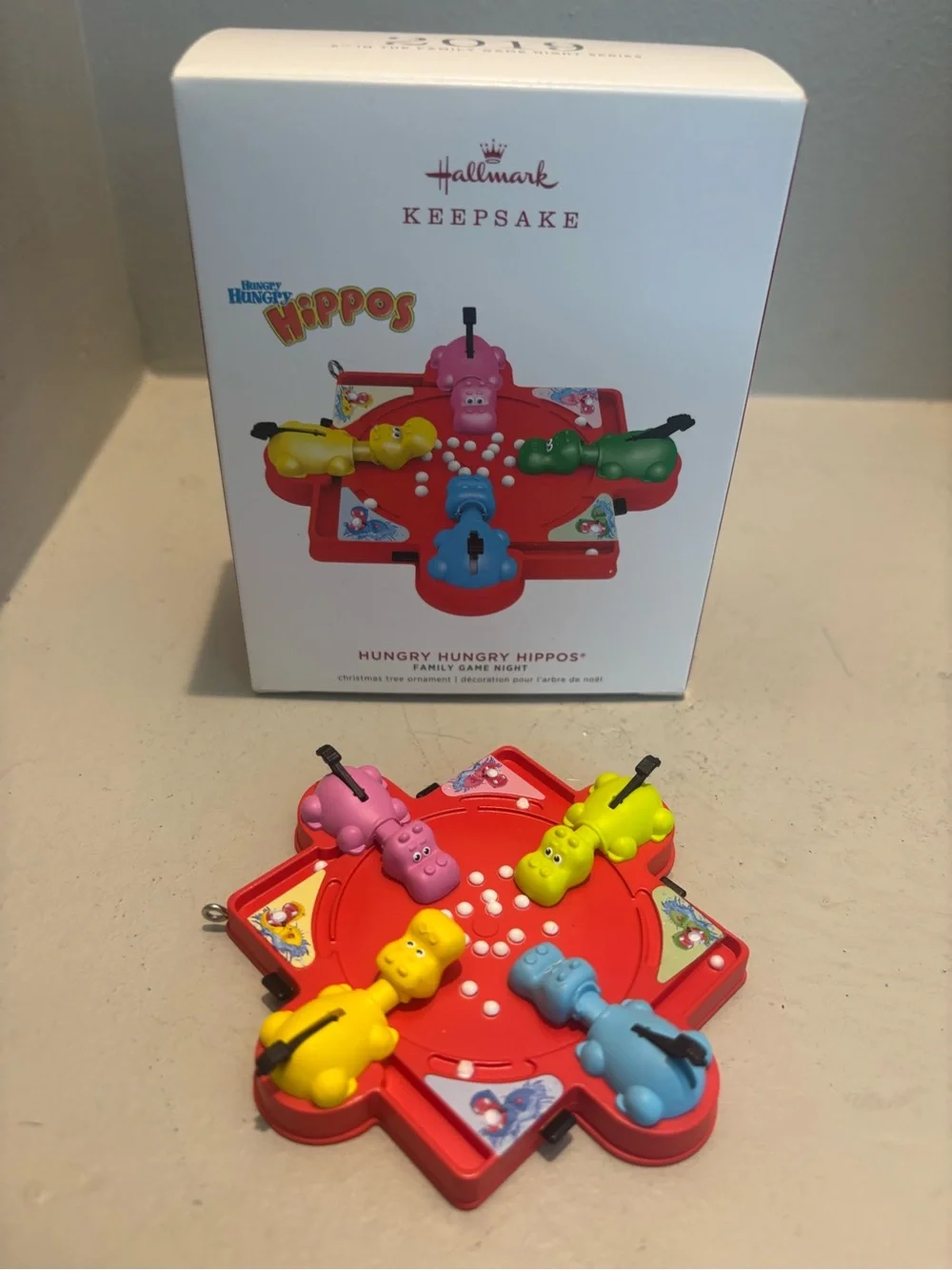 Hallmark Hungry Hungry Hippos Christmas Ornament family game night fun Keepsake